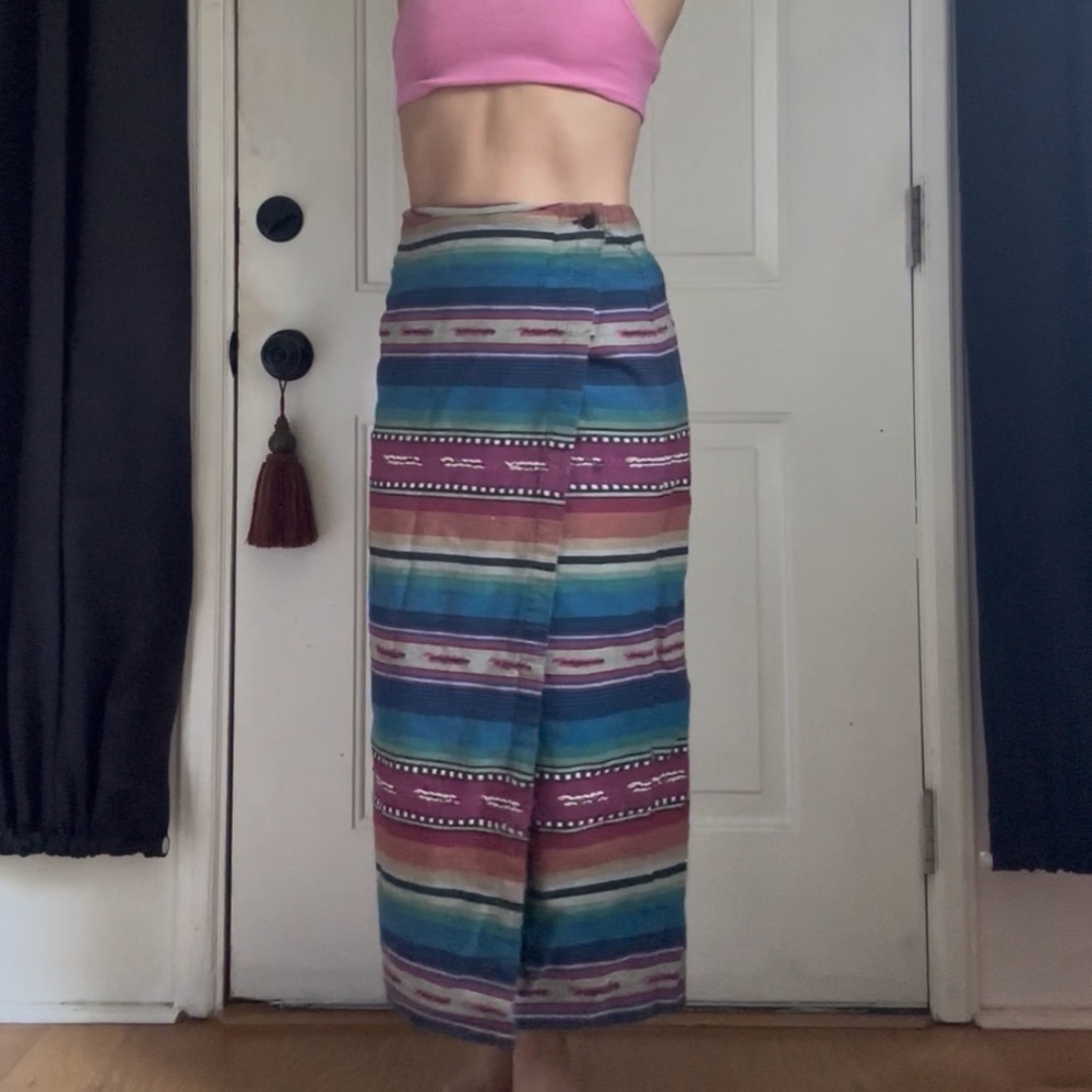 Vintage Southwestern Style Wrap Skirt